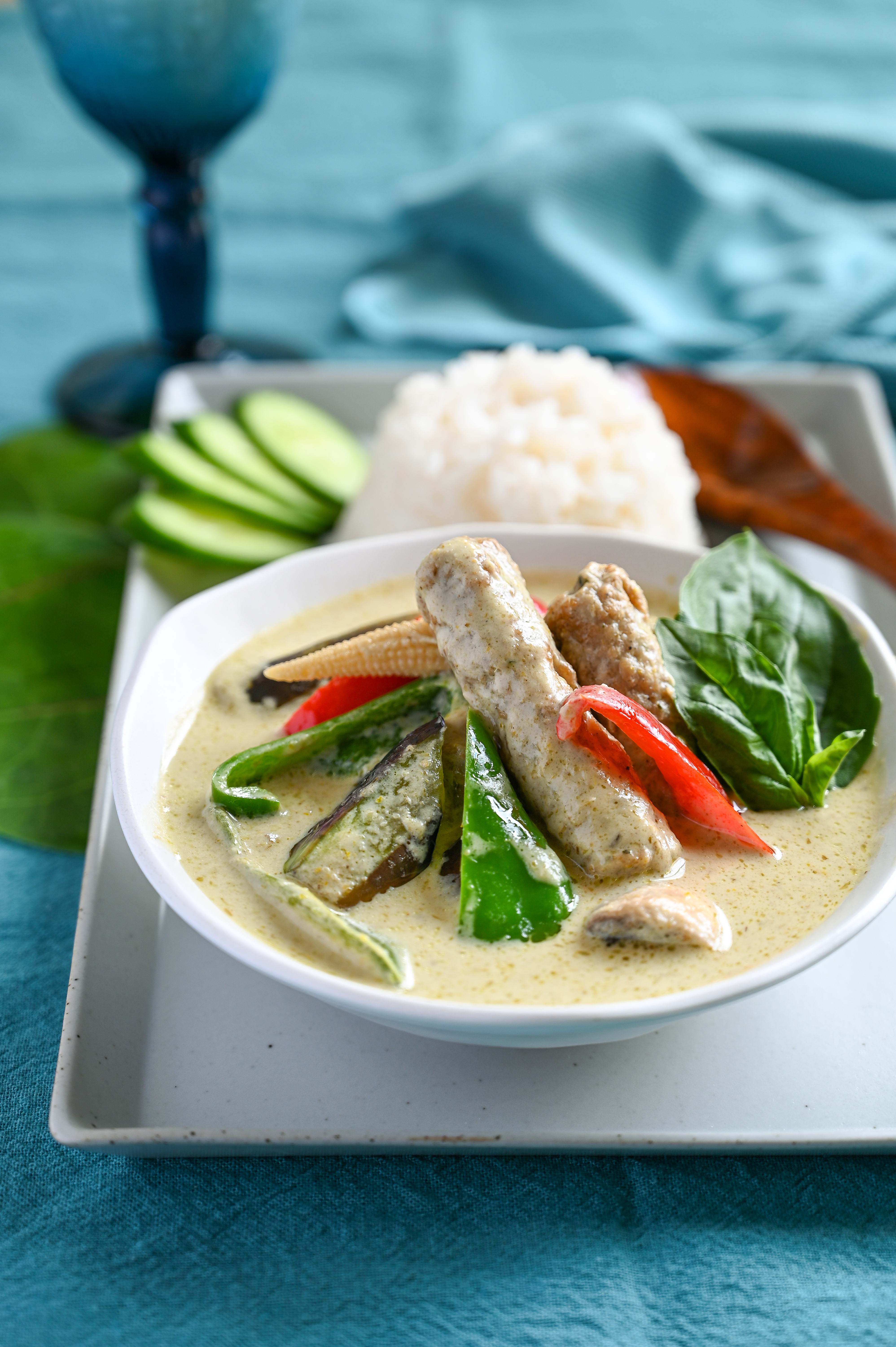 Chicken Links Green Curry